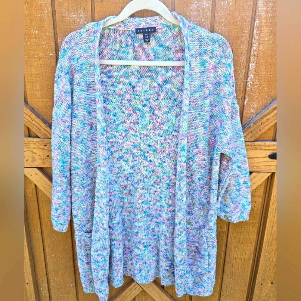 TribalDouble Pocket Space Dyed Cardigan